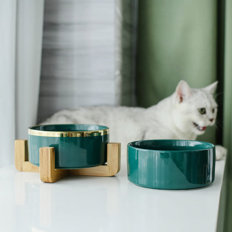 Ceramic cat bowl