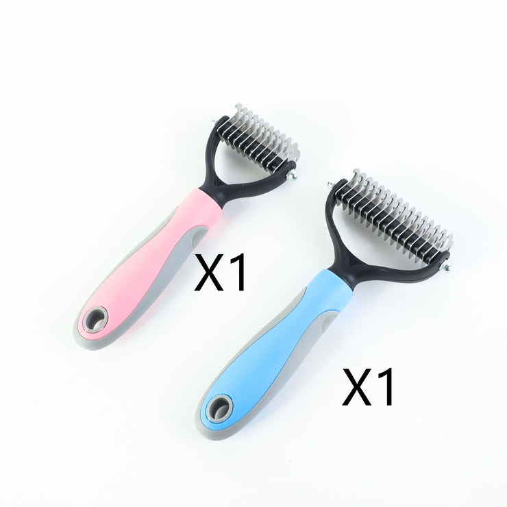 Stainless Double-sided Pet Brush Hair Removal