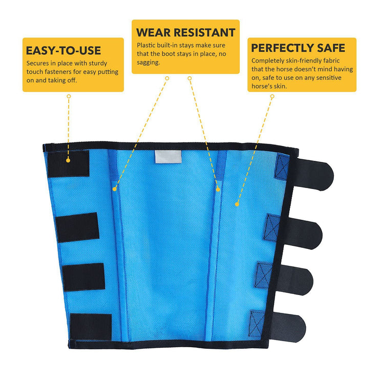 Horse Tied Leg Anti-mosquito And Anti-fly Breathable Mesh Fly Boots