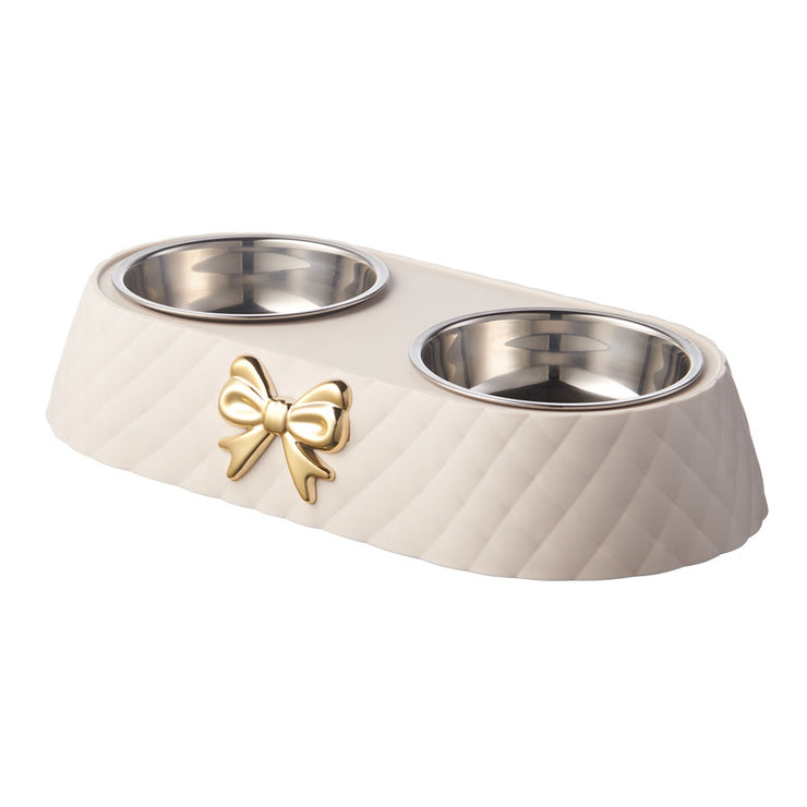 Bowknot Cat Food Bowl