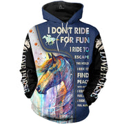European And American Style Horse Series 3D Digital Printing Hooded Sweater