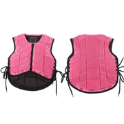Kids Equestrian Vest Foam Padded Safety Horse Riding Protective Gear Body Protector PinkCS
