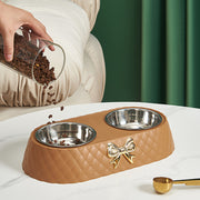 Bowknot Cat Food Bowl