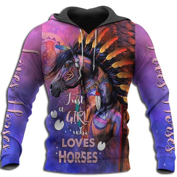 European And American Style Horse Series 3D Digital Printing Hooded Sweater
