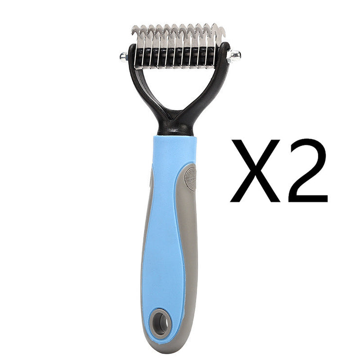 Stainless Double-sided Pet Brush Hair Removal