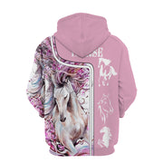 European And American Style Horse Series 3D Digital Printing Hooded Sweater